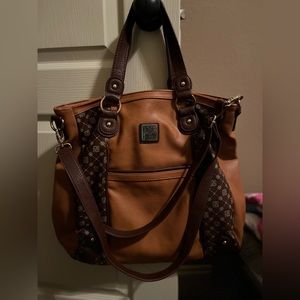 Jose Hess large Carmel leather purse-NWOT